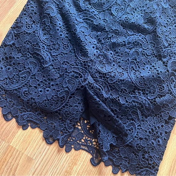 Joe Fresh - Navy Blue Lace Pencil Skirt - Picture 2 of 5